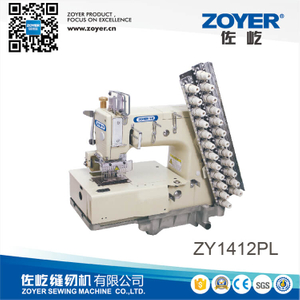 ZY 1412PL Zoyer 12-needle flat-bed double chain stitch sewing machine (for attaching line tapes)