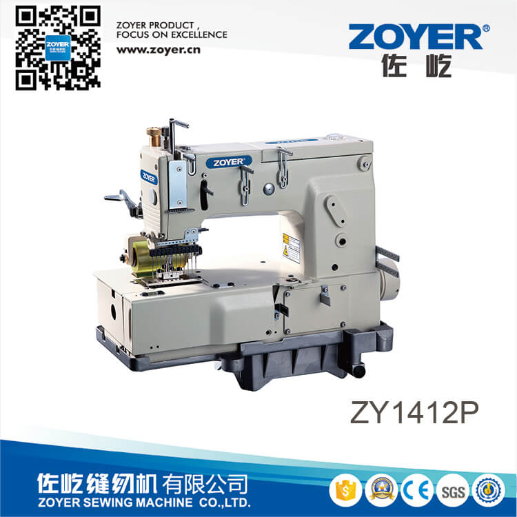 ZY 1412P Zoyer 12-needle flat-bed double chain stitch sewing machine