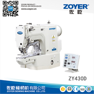ZY430D ZOYER direct drive garment machine industrial bar tacking sewing machine for sewing pocket and trademark