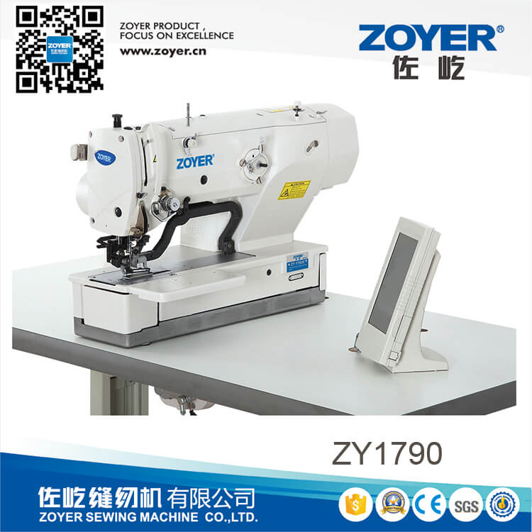 ZY1790 zoyer High speed lockstitch straight button holing sewing machine