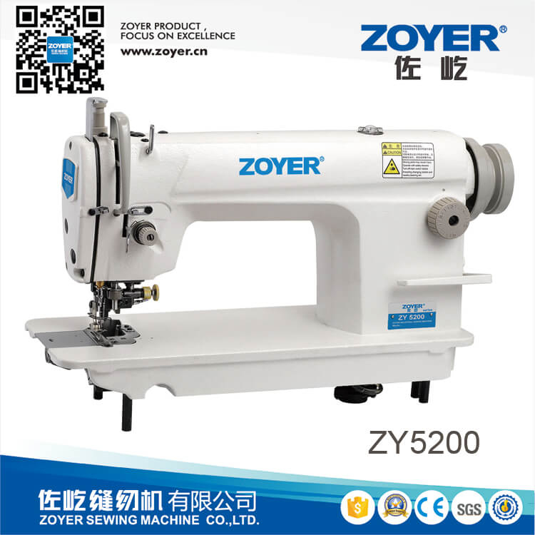 ZY5200 zoyer high speed lockstitch industrial sewing machine with side cutter