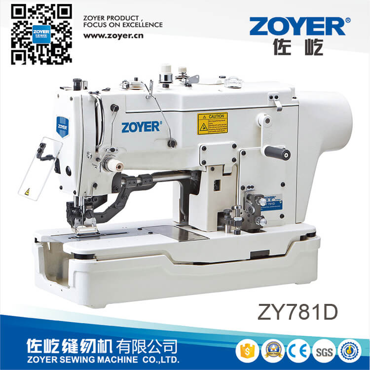 ZY781 zoyer High speed lockstitch straight button holing sewing machine