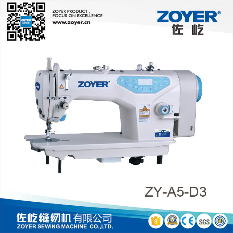 ZY-A5-D3 zoyer speaking direct drive auto trimmer high speed lockstitch industrial sewing machine