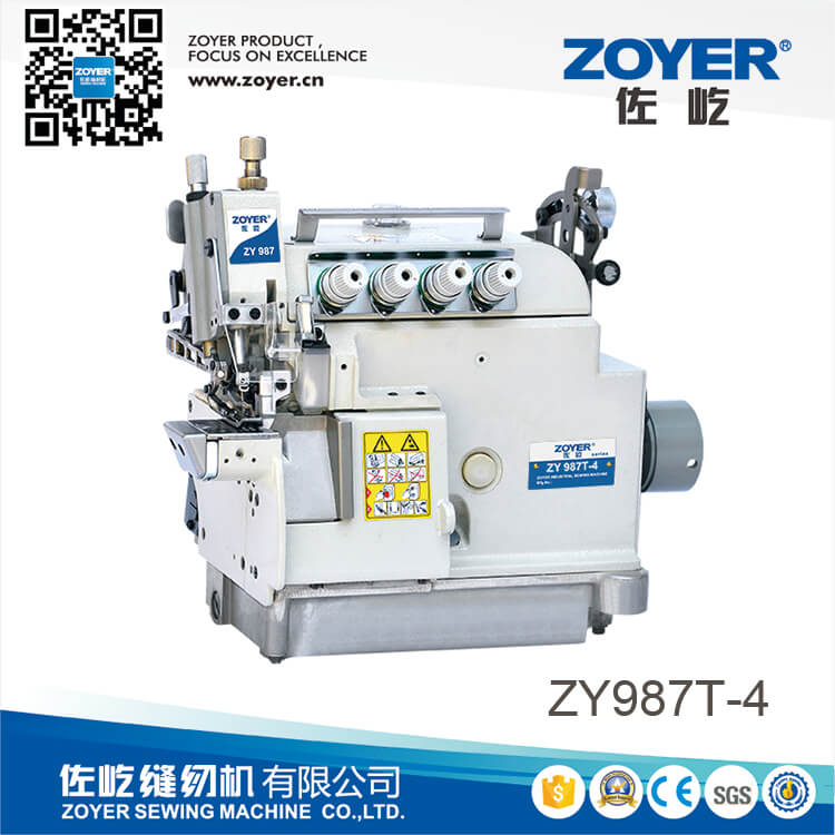 ZY987T-4 Zoyer EX series 4-thread cylinder bed top and bottom feed overlock 